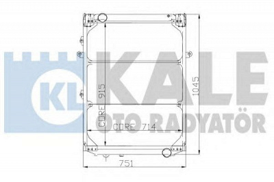 KALE OTO RADYATOR 115398 -  Радиатор, охлаждение двигателя